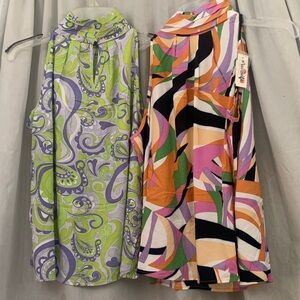 Colorful Patterned Sleeveless Tops